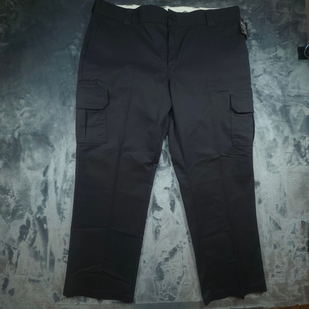 Dickies Flex Mens Regular Straight Leg Cargo Pants Black 42x30 WP595BK NWT